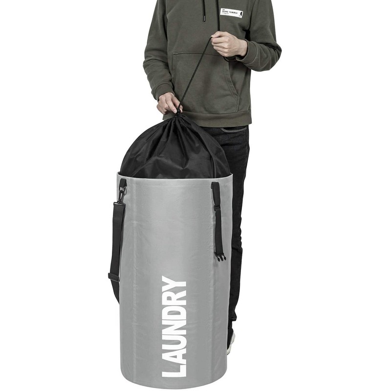 WISHPOOL Bolsa de lavandería extragrande de 106 L, bolsa de