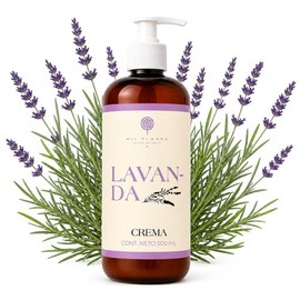 Mil Flores — Crema Hidratante Premium Manos y Cuerpo 500 ml LAVANDA | Ritual de Aromaterapia | Aceites Esenciales | Piel Suave y Luminosa