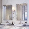 ISKM Silver Framed Mirror for Wall 20"x 30", Bathroom Vanity