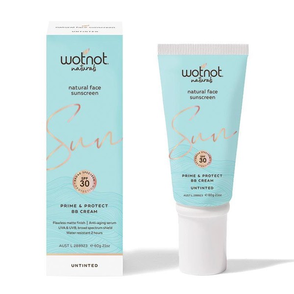 WotNot Natural Face Sunscreen BB Cream SPF 30 Untinted 60g