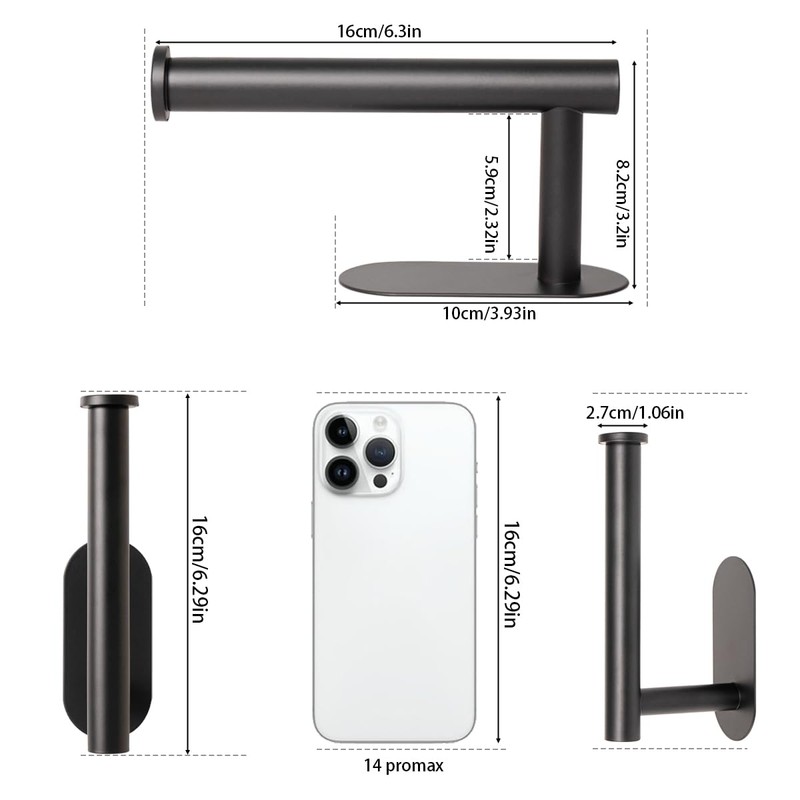 2 Pack Adhesive Curtain Holdbacks, No Drill Metal Curtain Tie