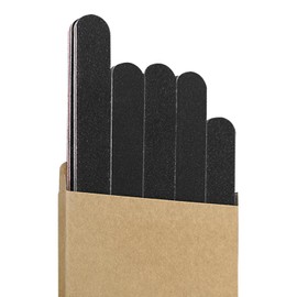 Lima de unas profesional de doble cara de grano 100/180, lima de unas, lima de unas de color negro, herramienta de manicura y pedicura y limas de limpieza de unas