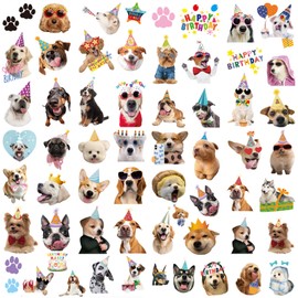 60 PCS Dog Tattoos, Dog Temporary Tattoos for Kids,Cute Animal Fake Tattoos Stickers for Birthday Party Decorations Supplies Favors, Waterproof Pet Puppy Meme Tattoo for Girls Boys Body Decor Q852
