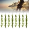 8PCS Carp Fishing Tied Hair Rigs Nylon Green Grass Line