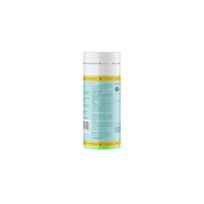 WU Nutrition Probiticos 60 Billones UFC Simbiticos con Lactobacillus e