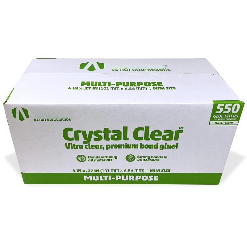 Hot Glue Sticks 4 Inch Mini Size Clear (550 Sticks)