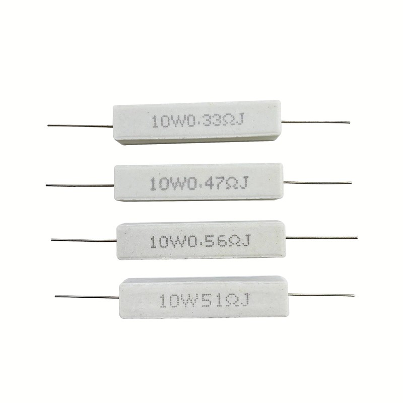 MOKMMKIT 25 Values 50 Pieces Ceramic Cement Resistor KIT 10W