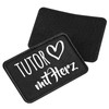 Huuraa Beanie-Patch Tutor mit Herz Geschenk Black für Mütze Tutor
