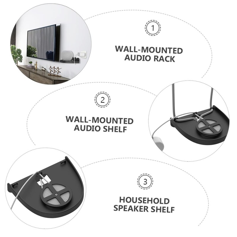 Gadpiparty Smart Speaker Holder Wall Mount Speaker Bracket Multi-Functional Audio