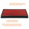 Red Reusable&Washable High Flow Drop-in Air Filter Compatible with 97-06
