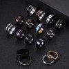 FIOROYAL 16Pcs Mens Rings Stainless Steel Fidget Rings for Men