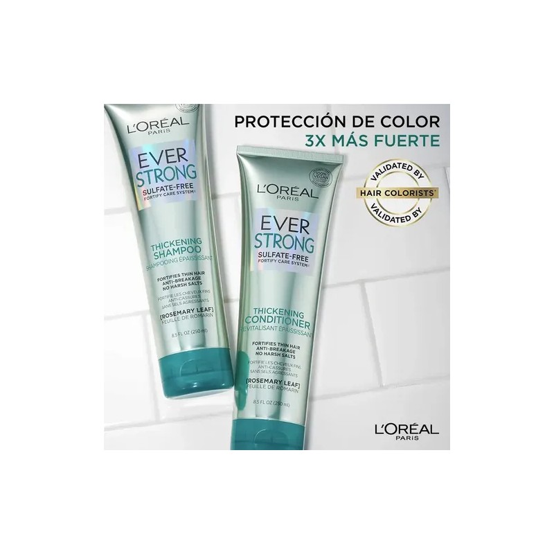 Kit L'oréal Paris Ever Strong 2 Shampoos + 1 Acondicionador