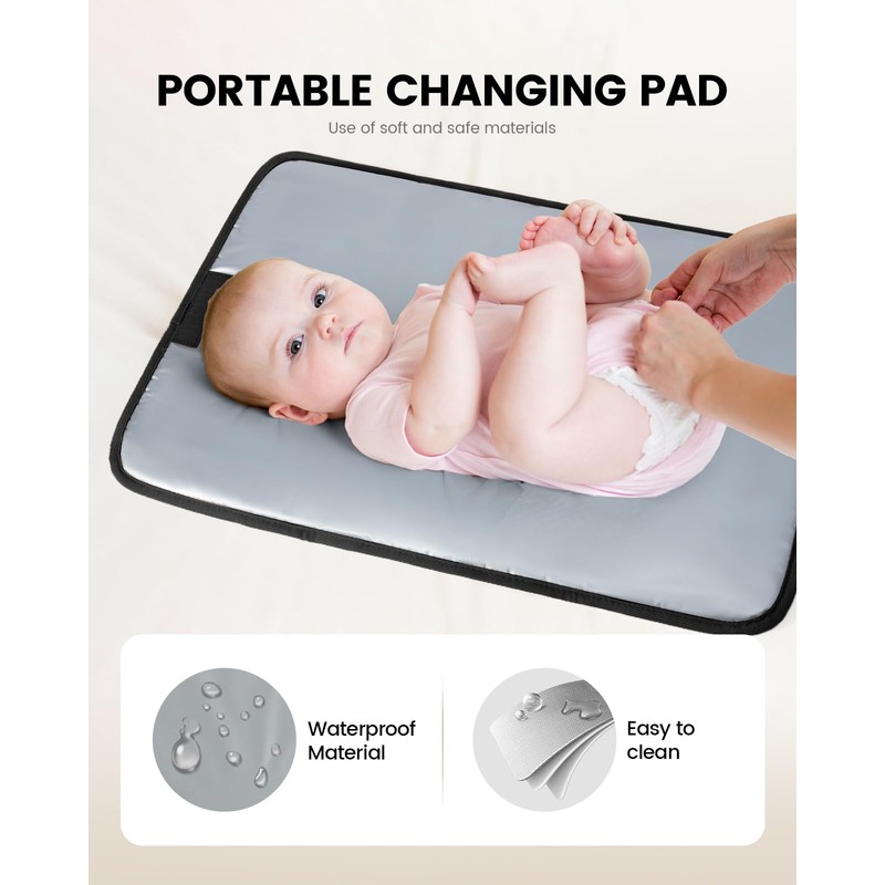 LOVEVOOK Changing Backpack Baby Changing Bag, black, M