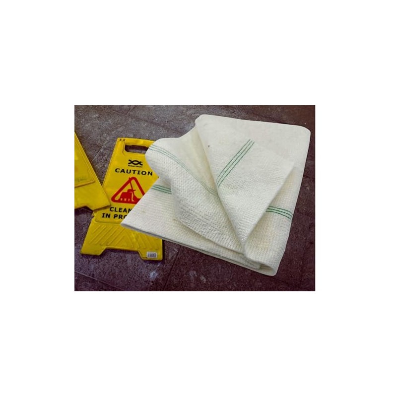 1 x MAAJ floor cloth/scouring cloth, white, 60 x 50