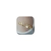 The Budsea 14K Gold Plated CZ Simulated Diamond Stackable Ring