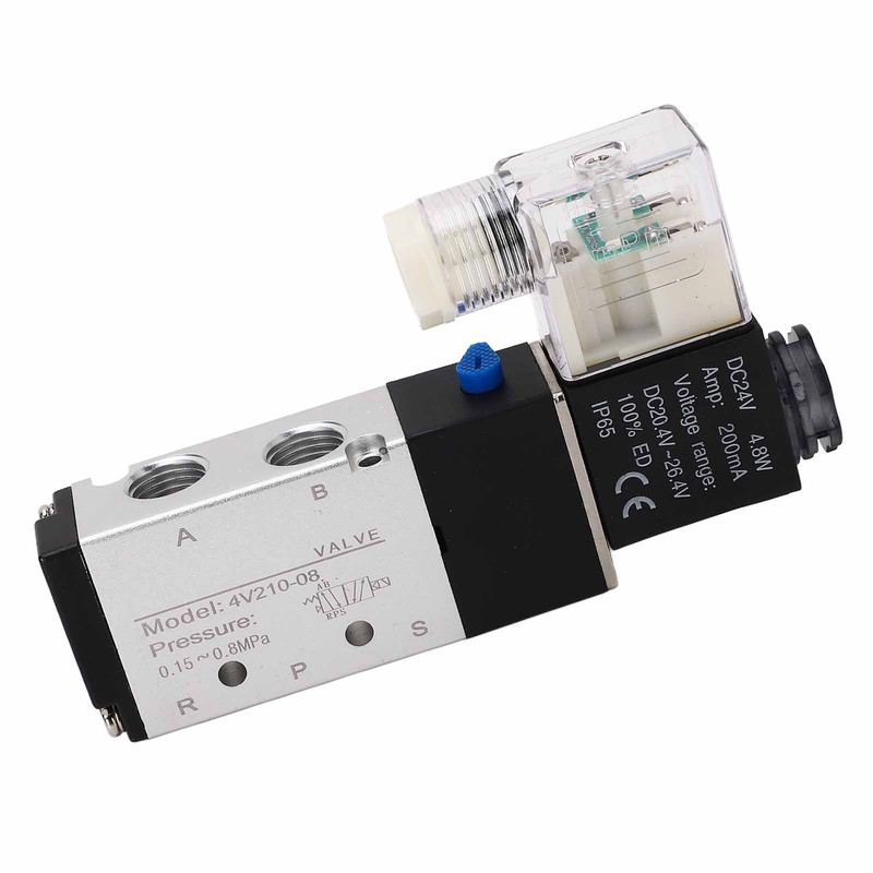4V210‑08 Electric Solenoid Valve Normal 2 Position 5 Ways Air