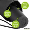Huuraa Regenschirm Moin Kompass Geschenk 98cm Schwarz Doppelautomatik Moin Kompass