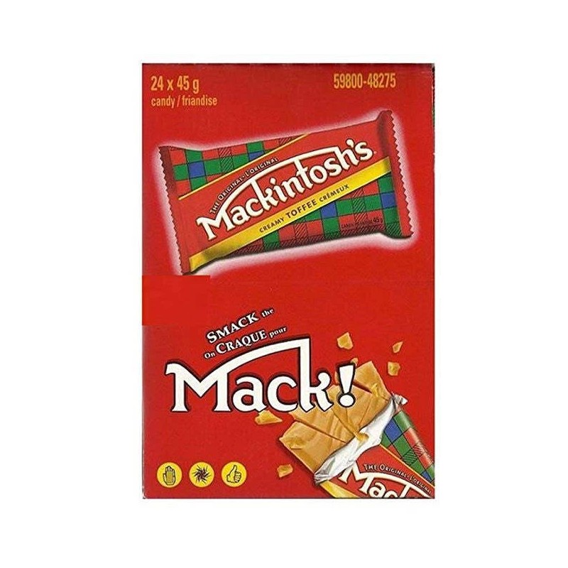 Nestle Mackintosh's 24 Pack Creamy Toffee Bars in Original Display