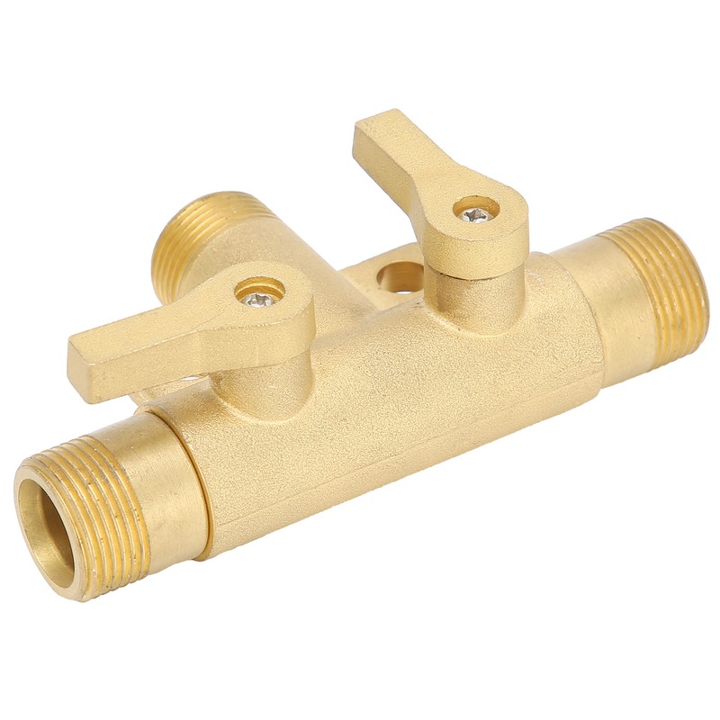 Male Thread G1/2 Tee Joint Ball Valve 3‑Way Pipe Connector