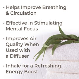 Plant Therapy Organic Eucalyptus Globulus Essential Oil 100% Pure, USDA Certified Organic, Undiluted, Natural Aromatherapy, Therapeutic Grade 10 mL (1/3 oz)