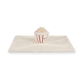 Apricot Lamb Schokolade Popcorn Essen Weiche Sicherheitsdecke Schmusetuch für Babys, Plüsch Schnuffeltuch, Beruhigungstuch für Baby Jungen und Mädchen, 35x35cm