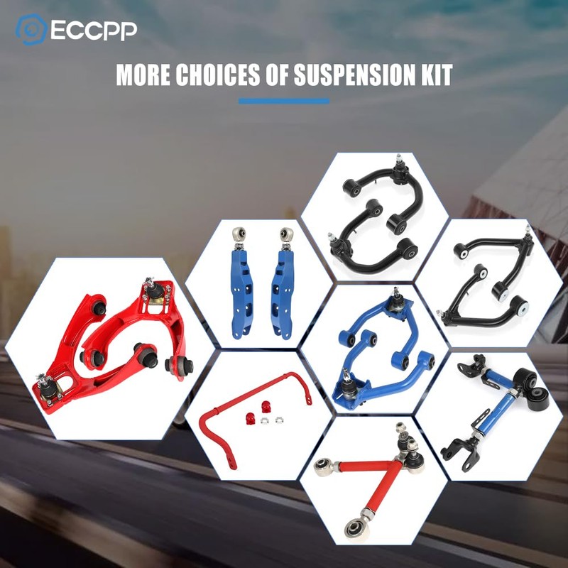 ECCPP Performance Front Strut Bar Tower Braces - Compatible with