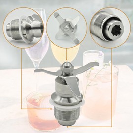 Delixike 502977 Blade Cutting Assembly Blender Part Compatible with Waring CB15 CB10 CB6 Commercial Assembly Gallon Blender