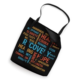 Sober Recovery T Recovery AA Sayings and Slogans Simple Tote Bag