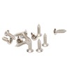 100PCS Guitar Pickguard Screws Metal Guard Plate Mounting Screw Electric