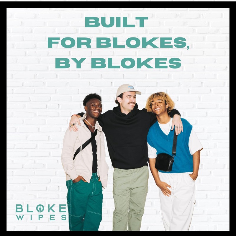 Bloke Wipes Flushable Wipes For Men (1 Pack, 40 wipes)
