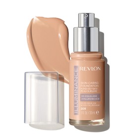 Revlon Illuminance Skin-Caring Liquid Foundation, Hyaluronic Acid, Hydrating and Nourishing Formula with Medium Coverage, 309 Toasted Beige (Pack of 1)