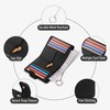 Mayski Small RFID Wallet for Women with Keychain Compact Credit