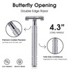 Keropy Professional Heavyweight Butterfly Safety Razor for Men - Stainless