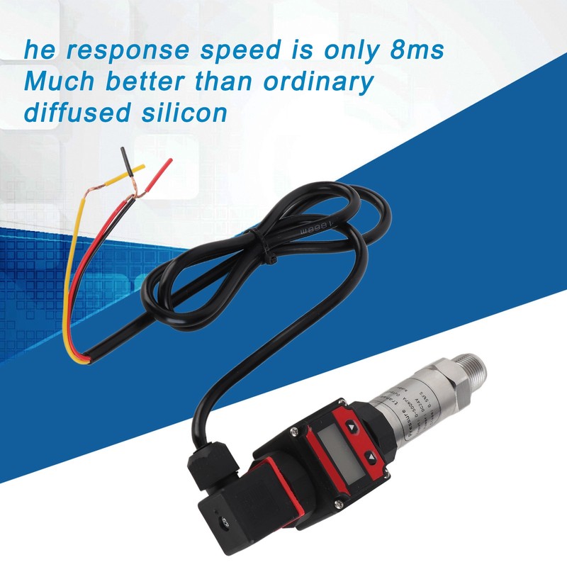 Pressure Sensor Aluminum Alloy Air Water Sender Digital Display LCD