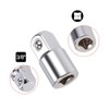 TOP-VIGOR 3 Pieces 1/4" Female to 3/8" Socket Adapter, Chrome