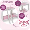 Badger Basket Doll Bunk Bed with Armoire for 18 to