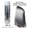 Shampoo Matizador Platinum Black Cabello Cano Gris Plata