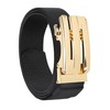 L-Chic Men's Alloy Buckle Belt, No Holes, Large Durability, Nylon