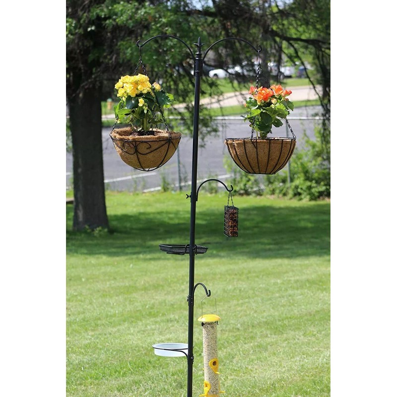 Ashman Online 91" Bird Feeding Station Metal Deck Pole Wild