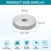 sourcing map 5 Pcs M6 Flat Knurled Thumb Nuts, 304