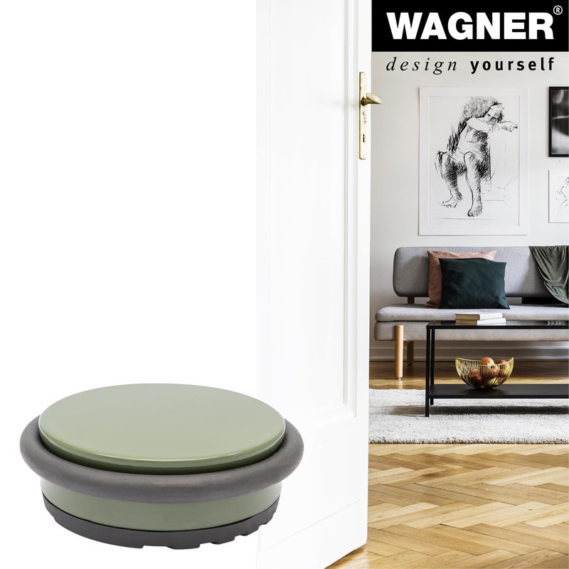WAGNER Floor Door Stopper Big Disk Colour Green - Diameter