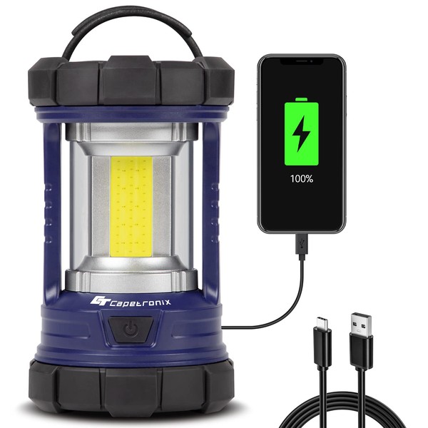 Camping Lantern, 3200LM LED Lanterns for Power Outages, 4600mAh Phone Charger & Rechargeable Lantern, 5 Light Modes Camping Lights & Lanterns for Hurricane/Emergency, CT CAPETRONIX Camping Accessories