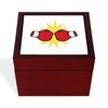 CafePress Boxing Punch Memory Keepsake Jewelry Box, 5"x5"x3.75"