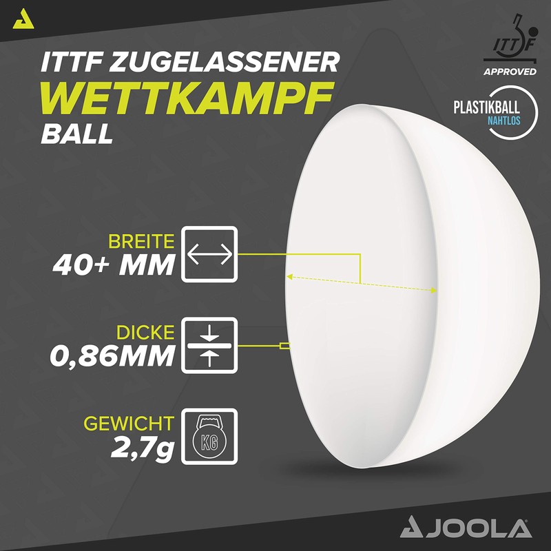 Joola Flash White 40 + 6 Balls – White