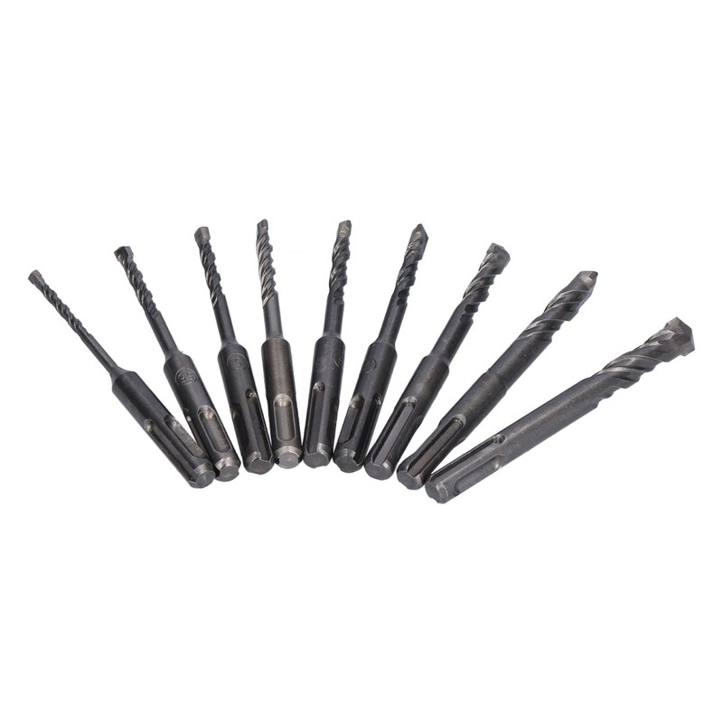 Masonry Drill Bit Set Carbide Tip Rotary Hammer Tool for