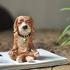 Top Collection Miniature Fairy Garden and Terrarium Dog in Meditation