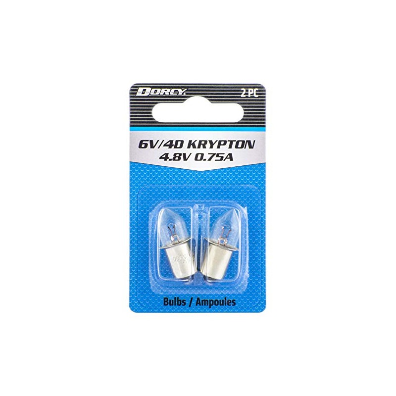 Dorcy 6-Volt/4D-4.8-Volt, 0.75A Bayonet Base Krypton Replacement Bulb (41-1663), Blue,