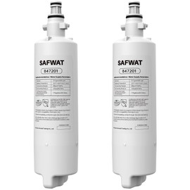 SAFWAT 847201 Replacement for Fisher & Paykel 847201 Refrigerator Water Filter (2 Pack)