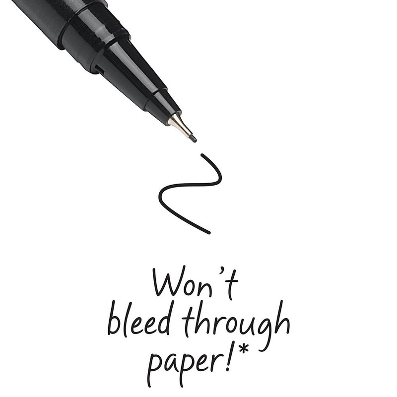 BIC Intensity Pro Permanent Pen, Fine Point (0.5mm), Assorted Colors,