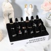 mekueeex 2PCS Velvet Ring Display Stand, 18 Holders Ring Display